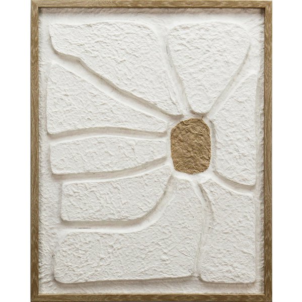 Schilderij madelief wit