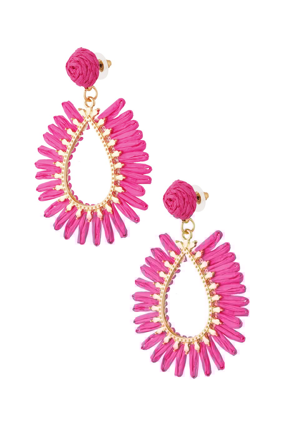 Spring Vibes oorbellen fuchsia