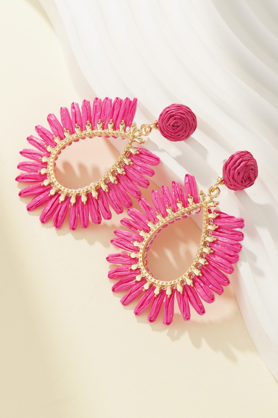 Spring Vibes oorbellen fuchsia
