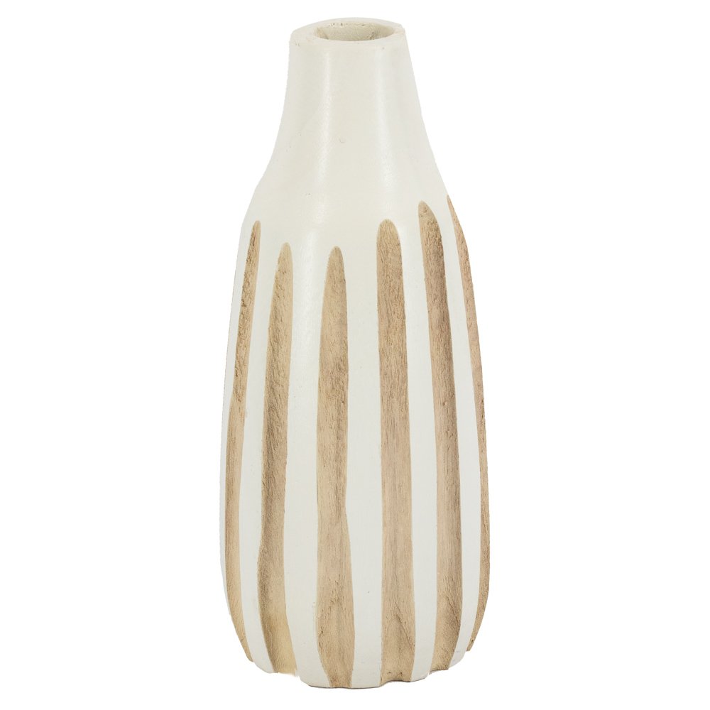 Vaas lotte hout wit klein