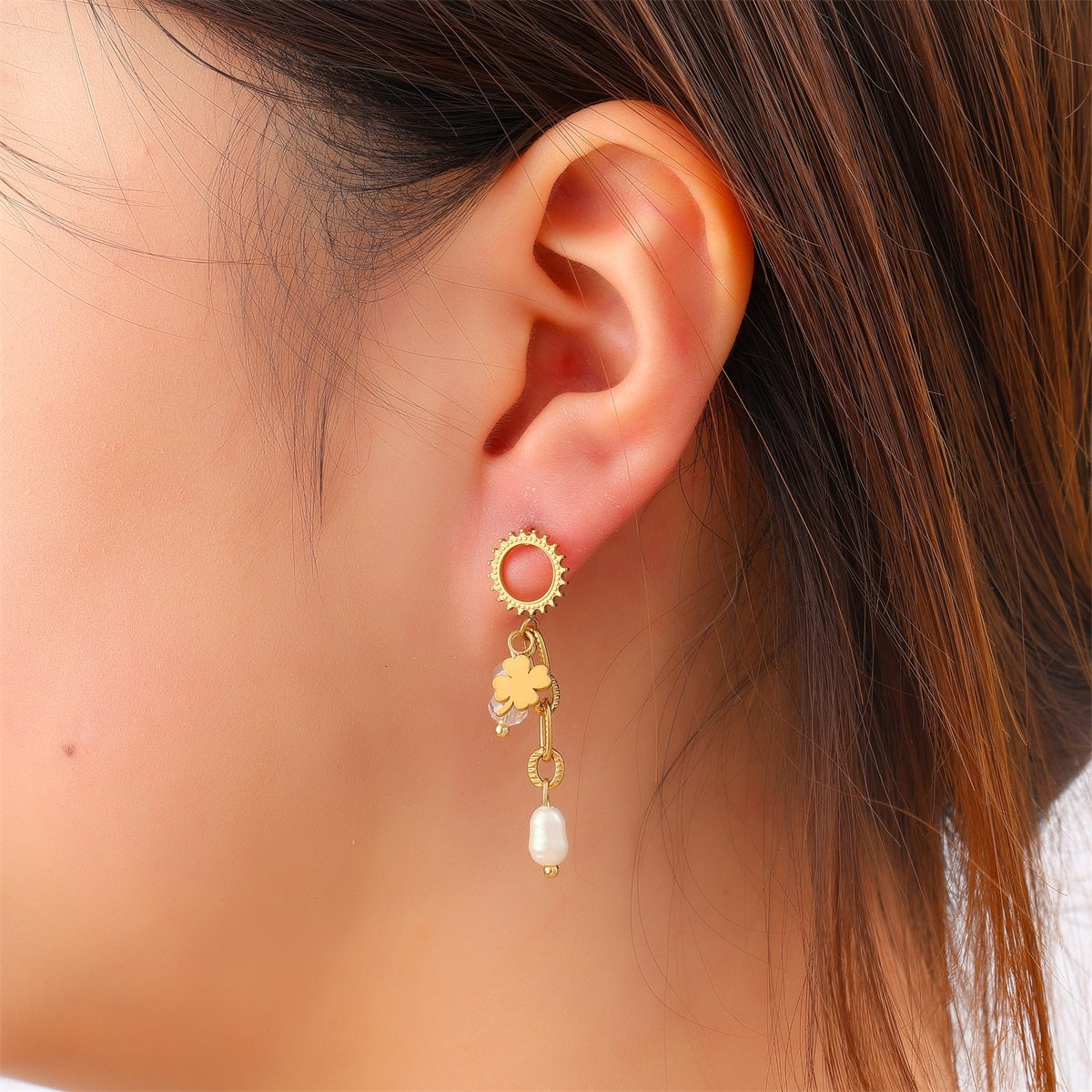 Day&Eve - Stone Dangle Stud - Crystal