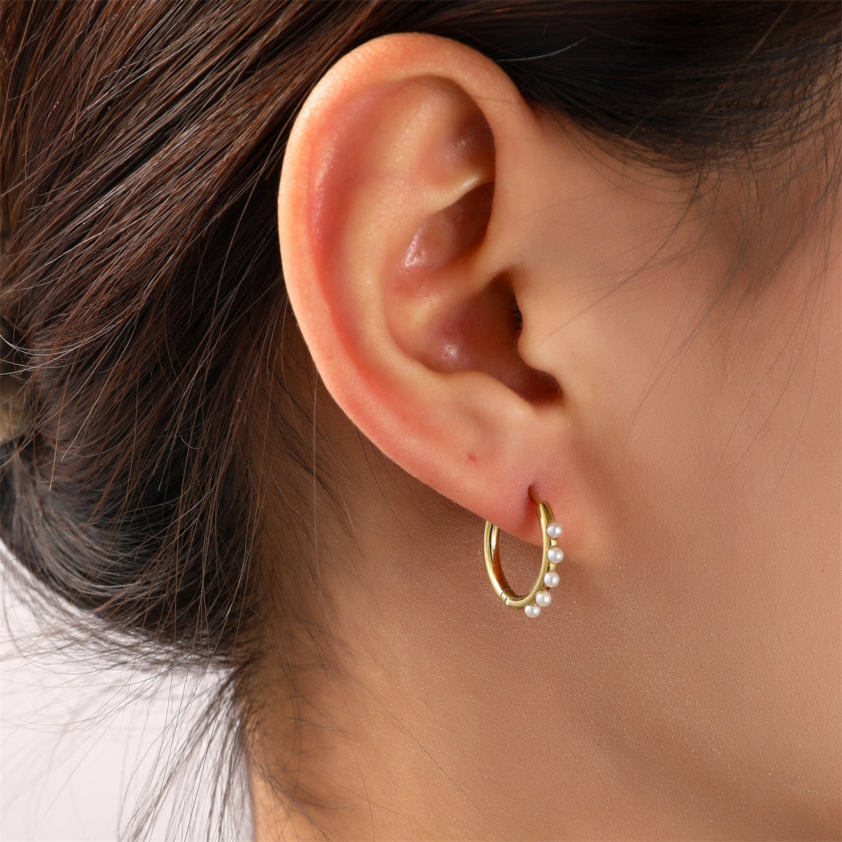 Day&Eve Pearl Hoop - 15 mm