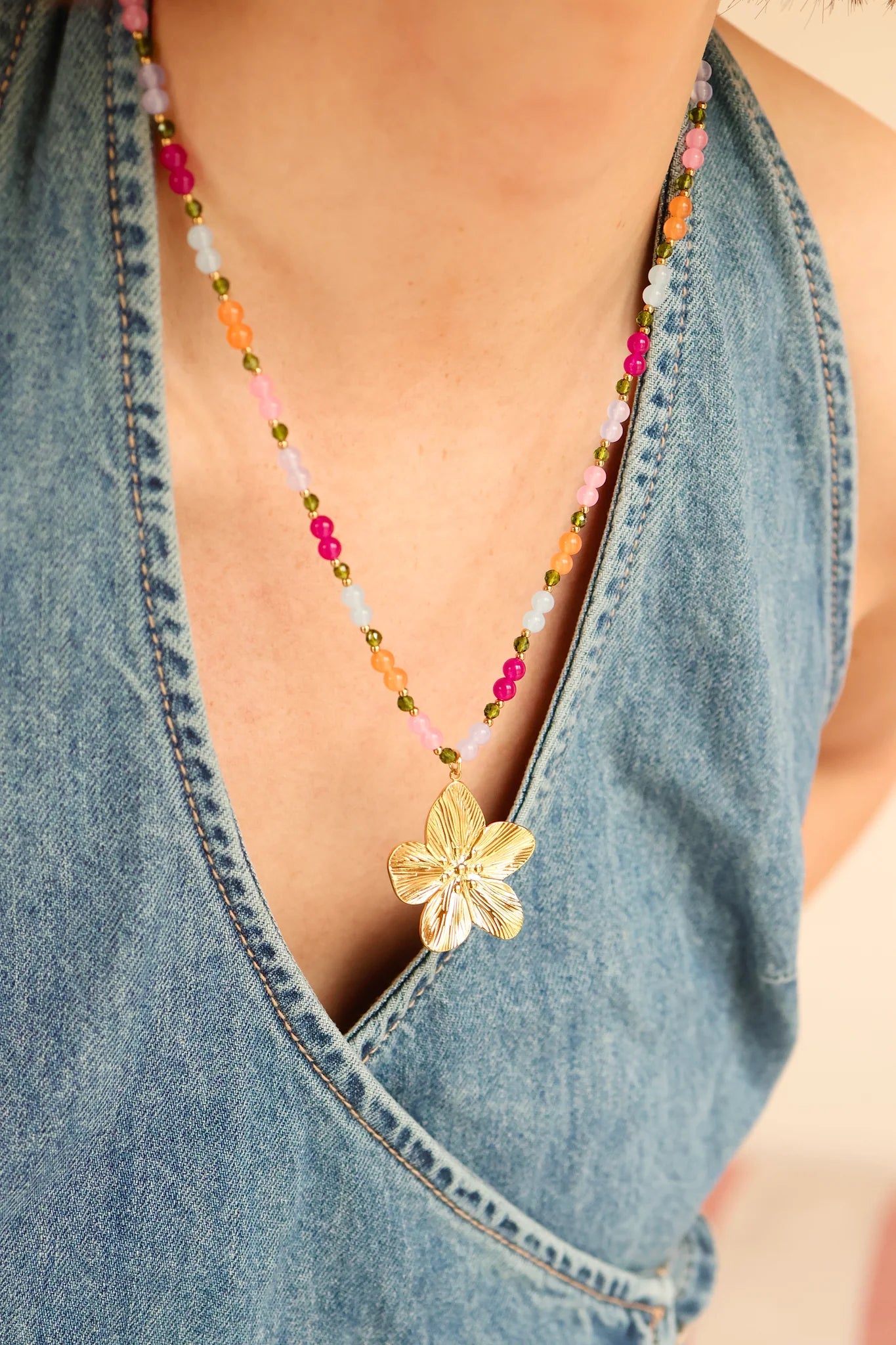 Lovely Lily ketting - Multicolor