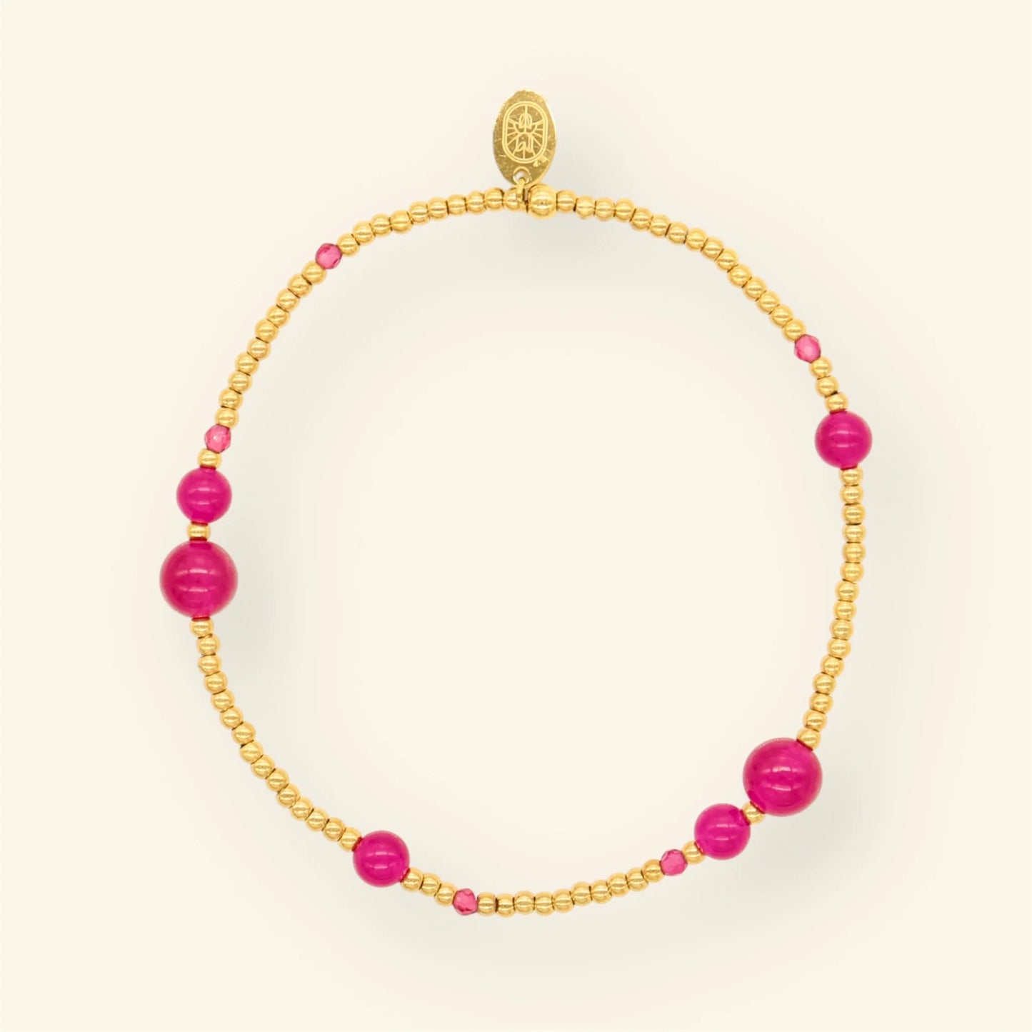 Bubble Fuchsia armband