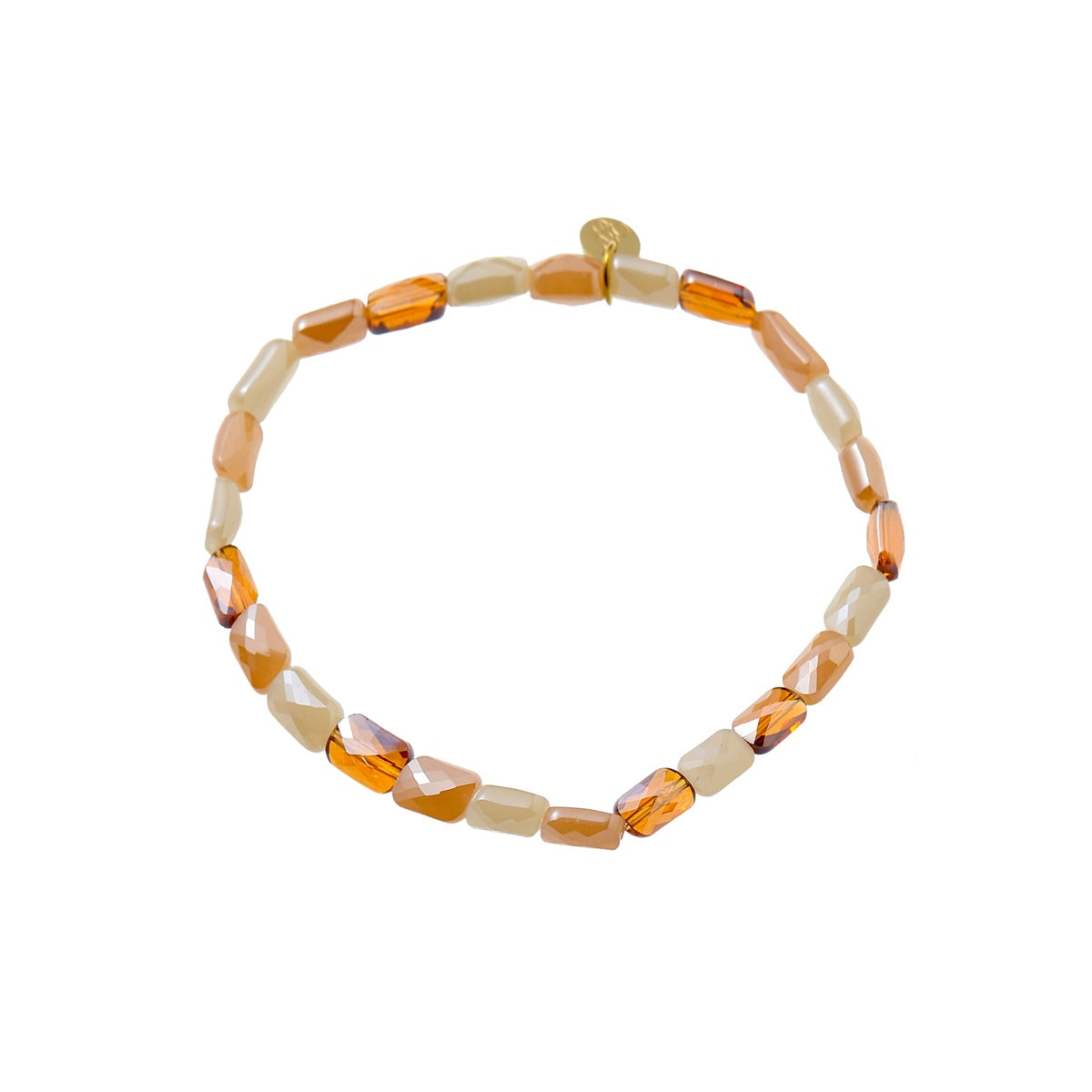 Day&Eve - Flat Glass Stones Bracelet - Champagne