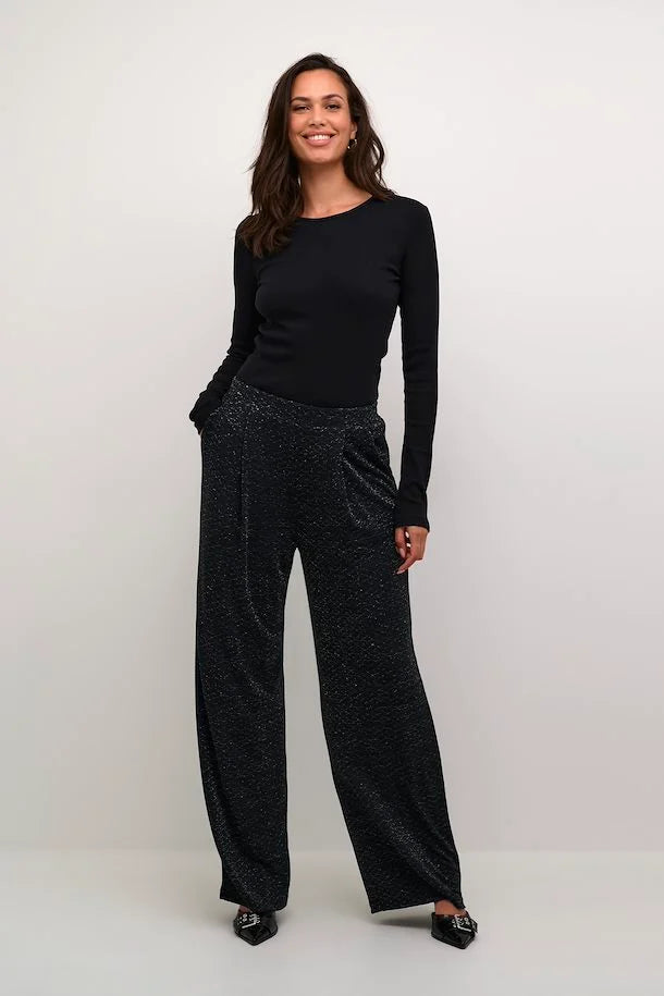 KAellie Broek Black Glitter Jersey