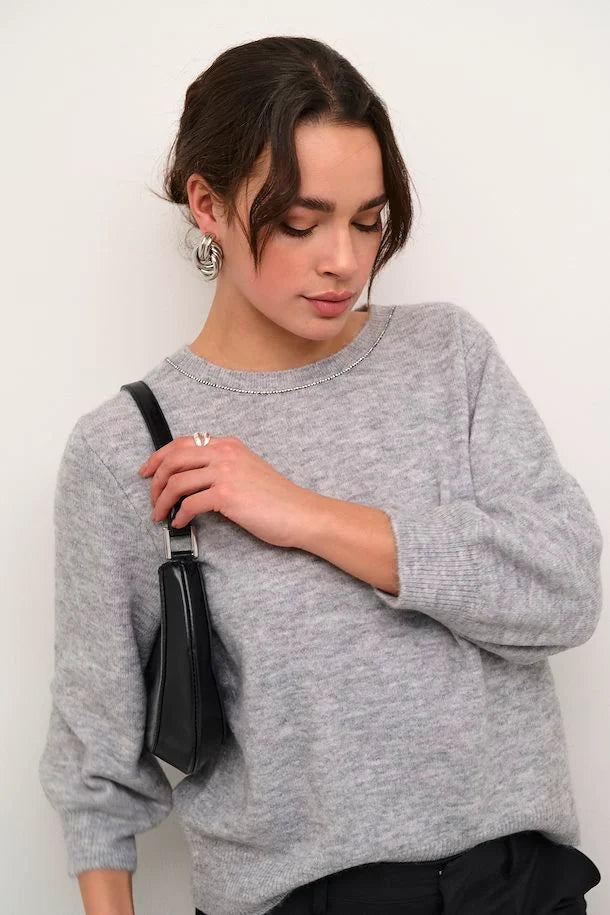 KAmeridith Pullover Grey Melange