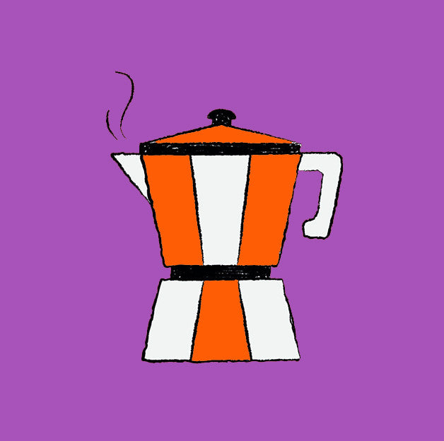 Forex tegeltje koffiepot paars