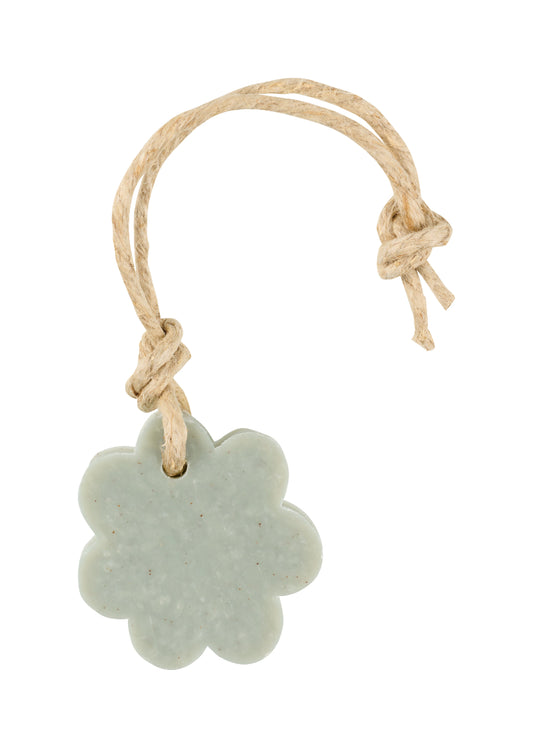 MijnStijl zeephanger Bloem 50 gram groen met scrub parfum olijf