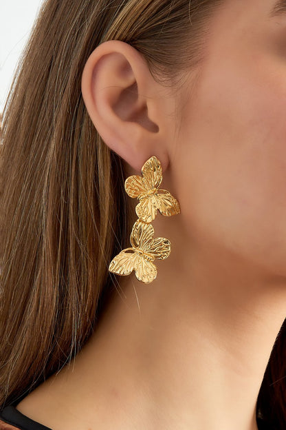 Delicate wings oorbellen