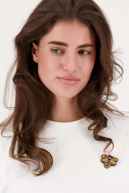 Zusss bijen broche goud