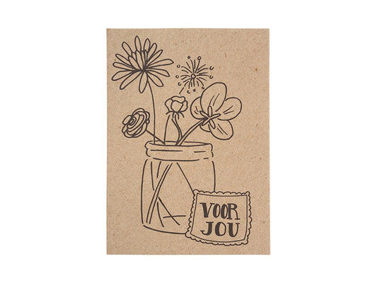 MijnStijl kaart met wilde bloemenmix voor jou