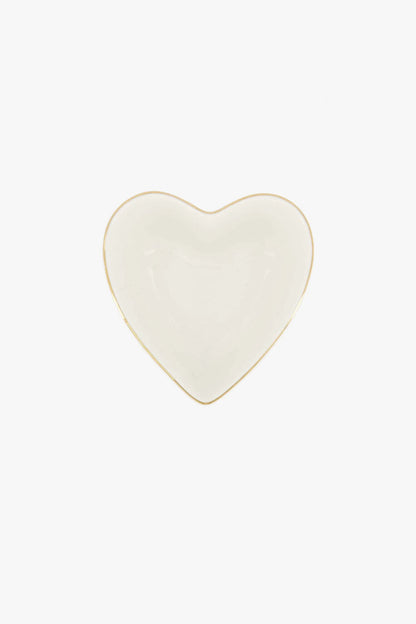 Zusss dipschaaltje goud hartje wit/goud