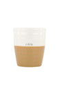 Zusss koffiemok liefs wit/oker