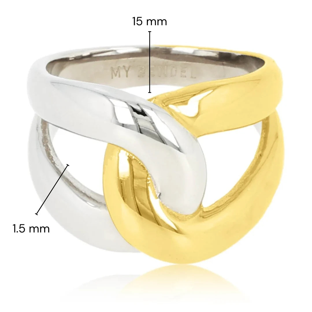 Bicolor Ring – Goud & Zilver