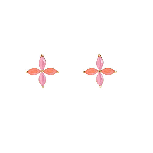 Day&Eve Fine Flower Stud Pink