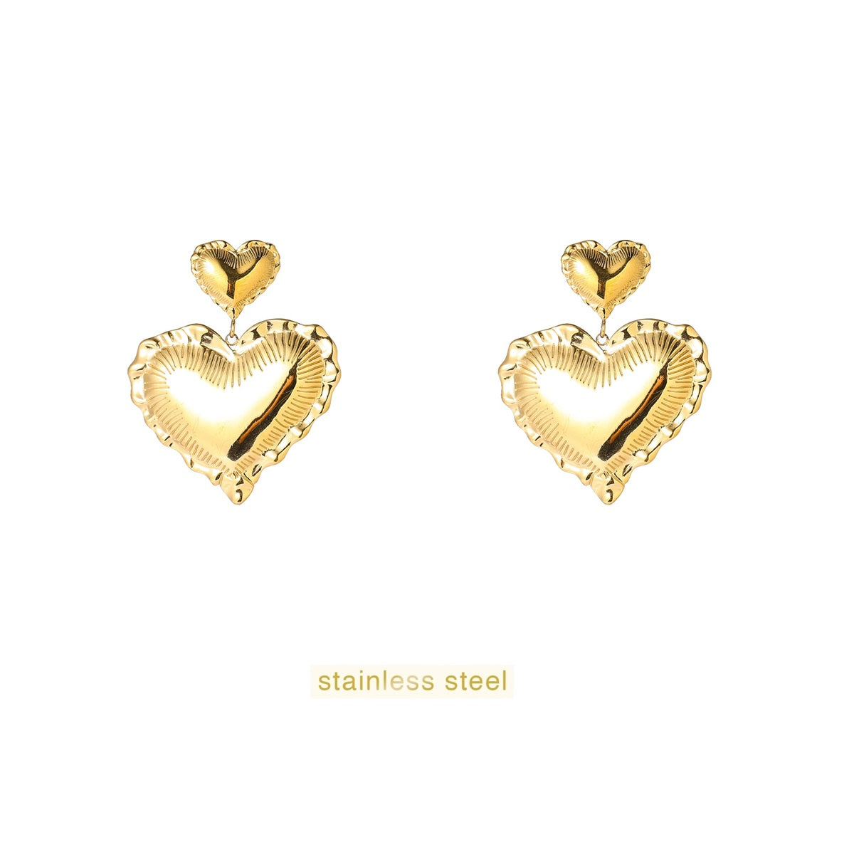 Day&Eve 2 Bold Hearts Dangle