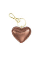 Sleutelhanger hart bruin