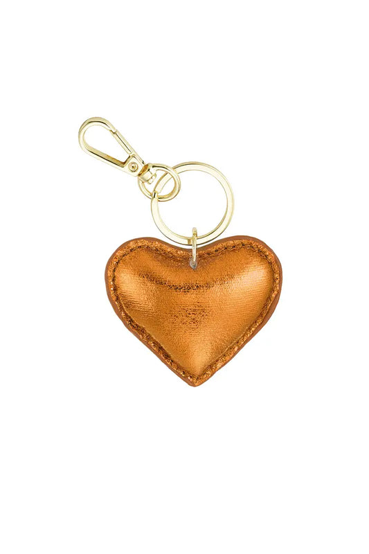 Sleutelhanger hart oranje