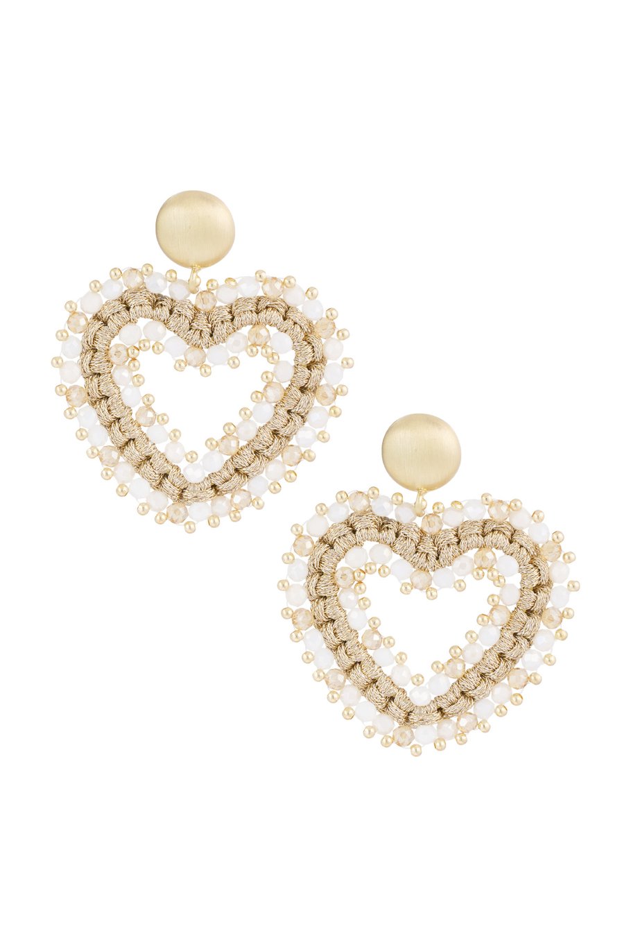 Love all the way oorbellen beige