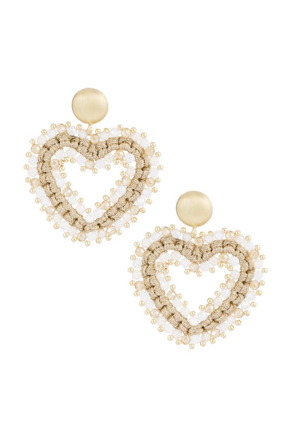 Love all the way oorbellen beige