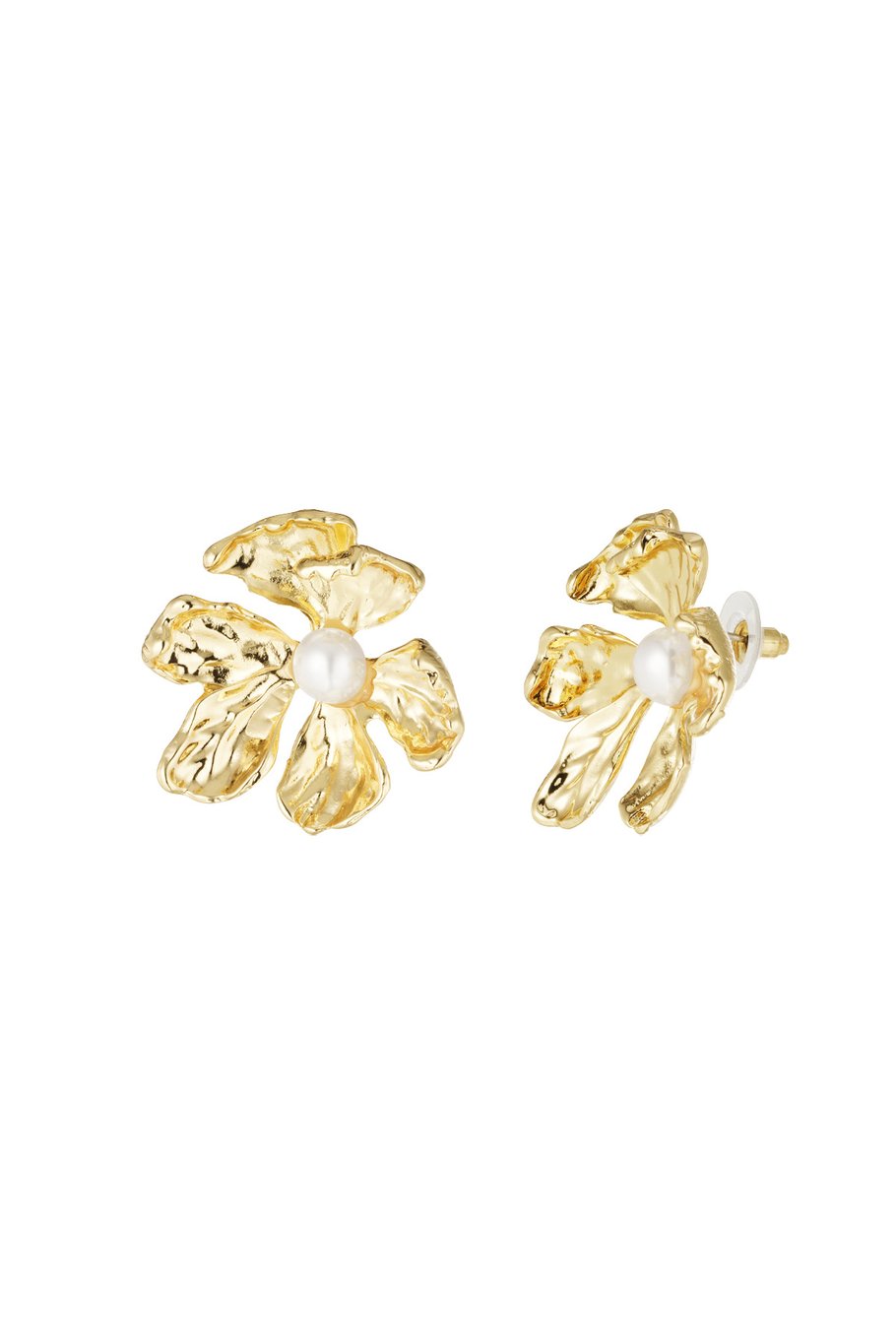 Pearl flower oorbellen