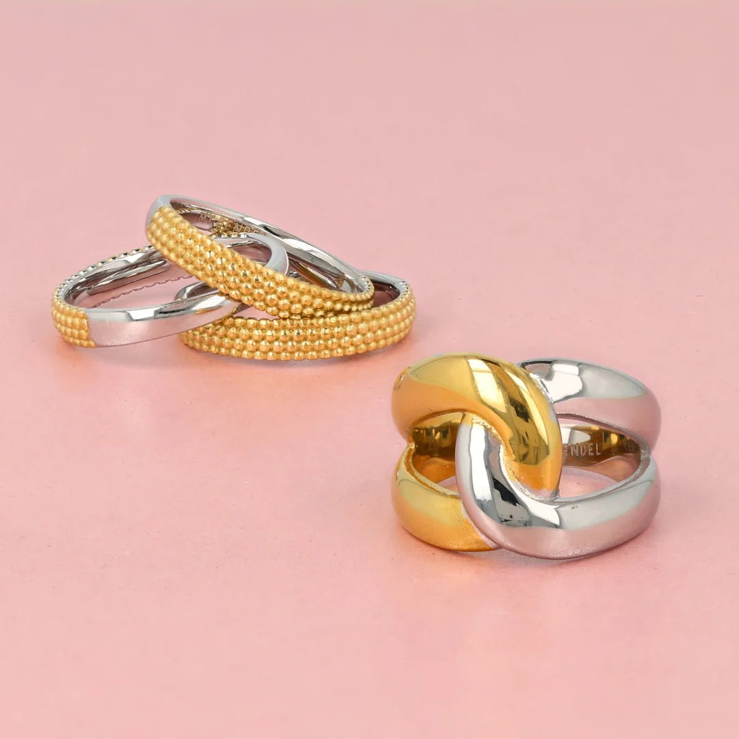 Bicolor Ring – Goud & Zilver