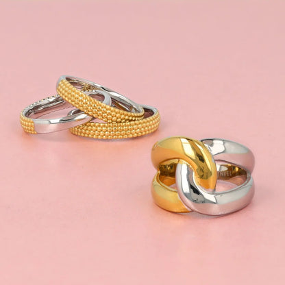 Bicolor Ring – Goud & Zilver