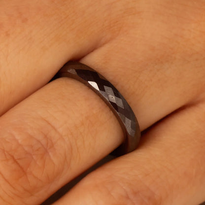 Keramieken Ring • Facet Geslepen • 3 mm • Bruin