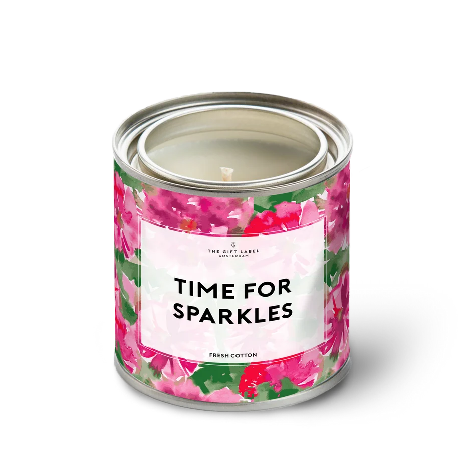 Candletin310gr - Time For Sparkles - Fresh Cotton
