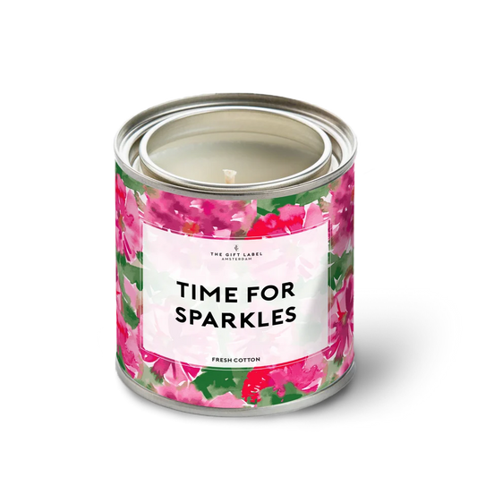 Candletin310gr - Time For Sparkles - Fresh Cotton