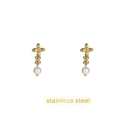 Day&Eve - Double Pearly Flower Stud