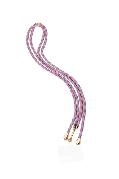 Telefoonkoord roze-blauw