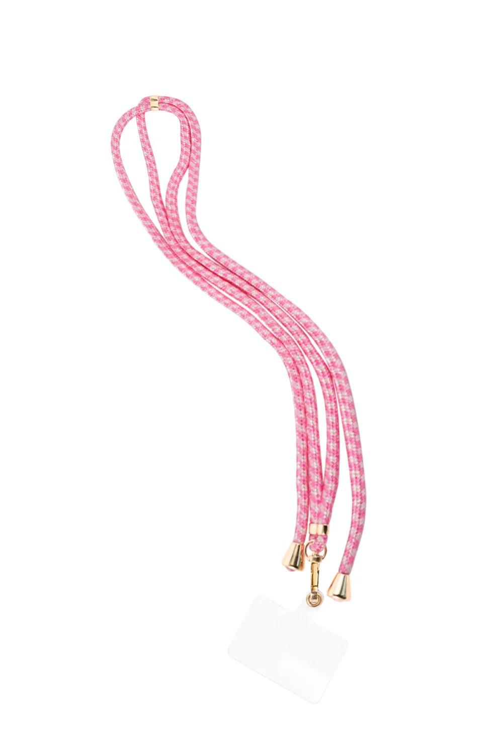 Telefoonkoord wit-roze