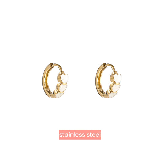 Day&Eve Pearly Heart Hoop