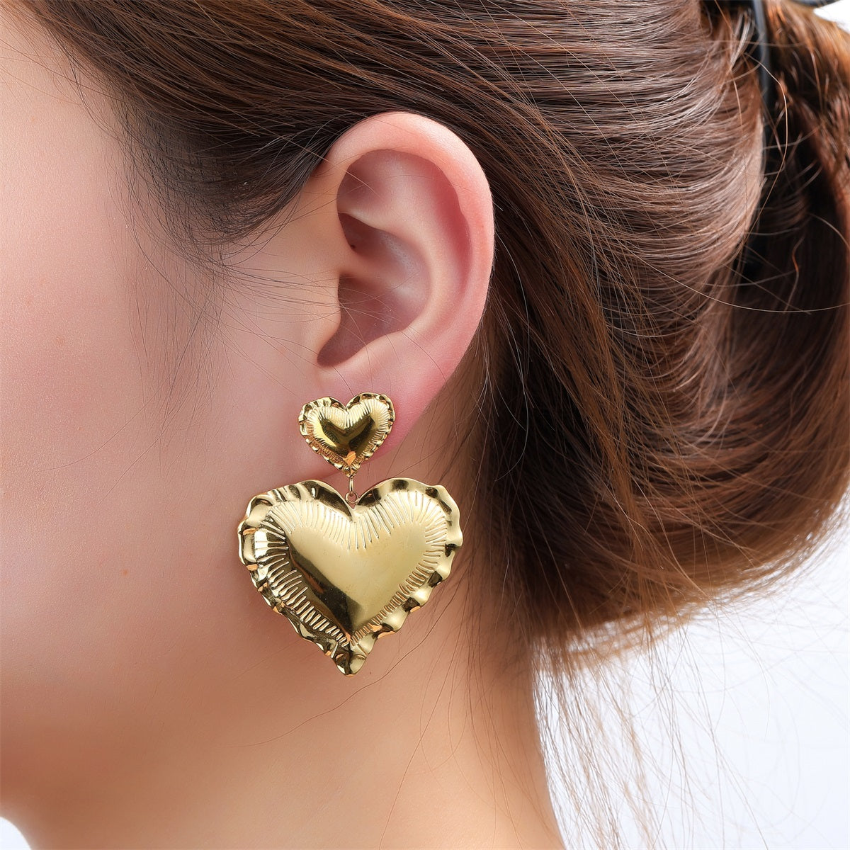 Day&Eve 2 Bold Hearts Dangle