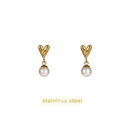 Day&Eve - Pearly Heart Stud