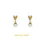 Day&Eve - Pearly Heart Stud