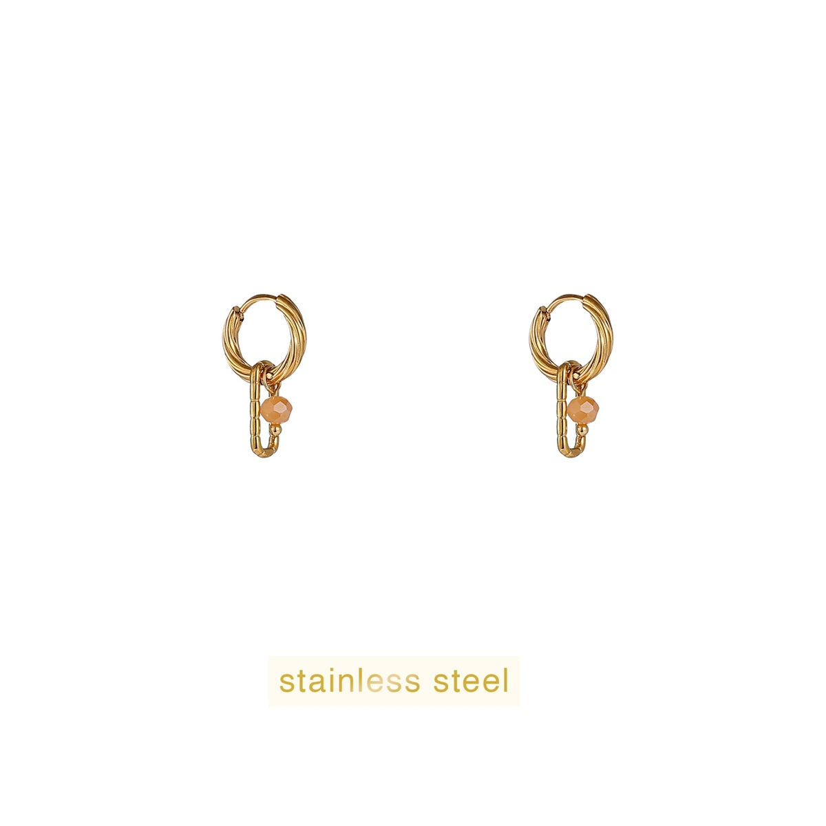 Day&Eve Stone+Link Hoop - Orange