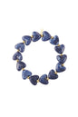 Hartjes armband - donkerblauw