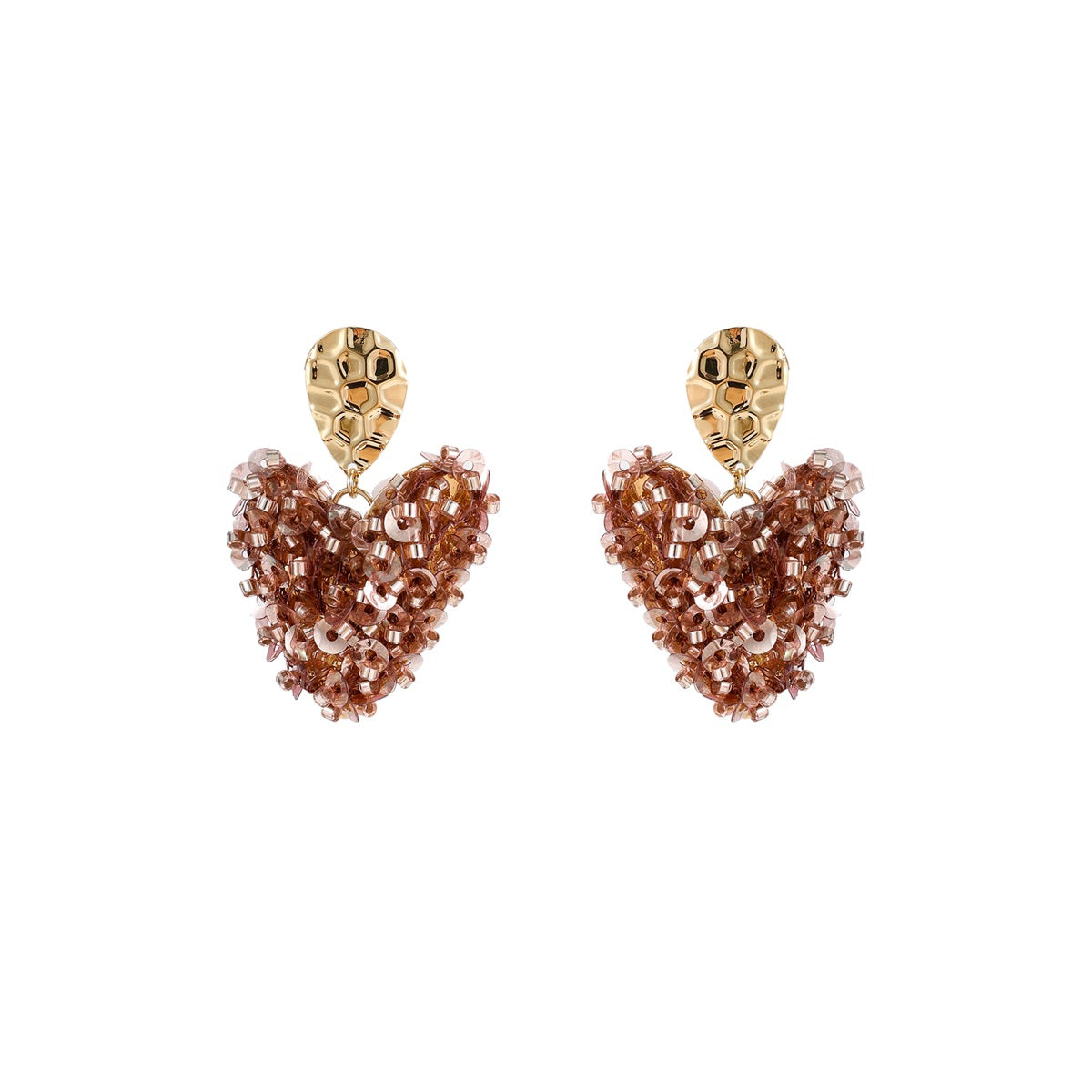 Day&Eve Small Beads Heart - Brown