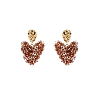 Day&Eve Small Beads Heart - Brown