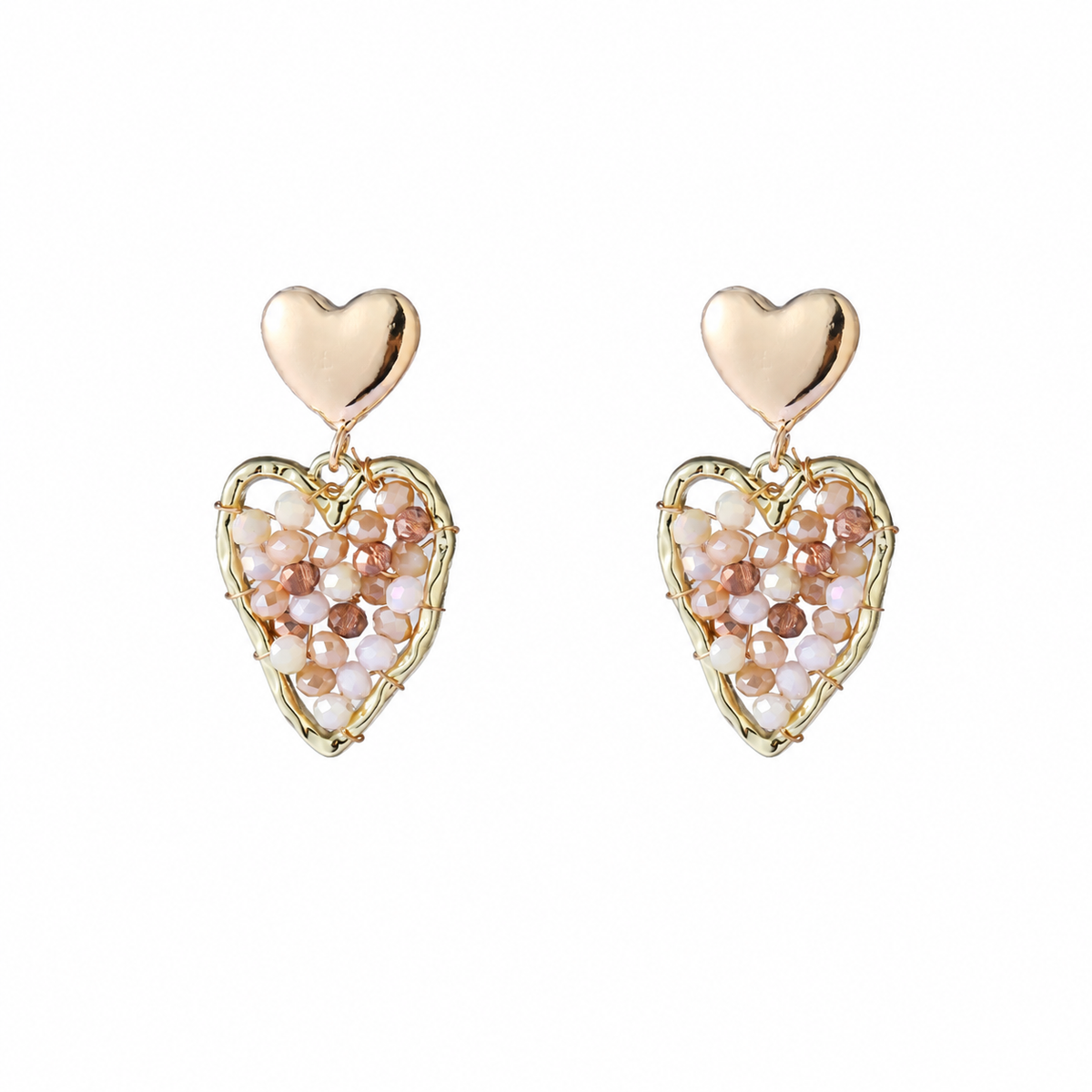 Day&Eve Full Heart Dangle - Taupe