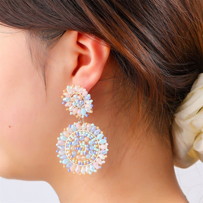 Day&Eve Lace Rounds Dangle- Pastel Party E60088-4
