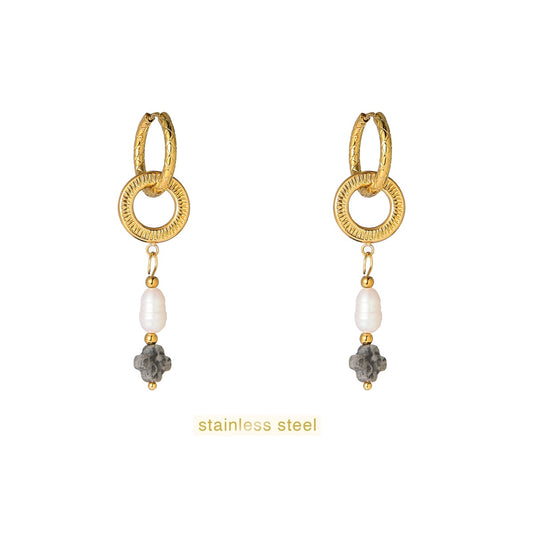 Day&Eve - Pearl Dangle Hoop