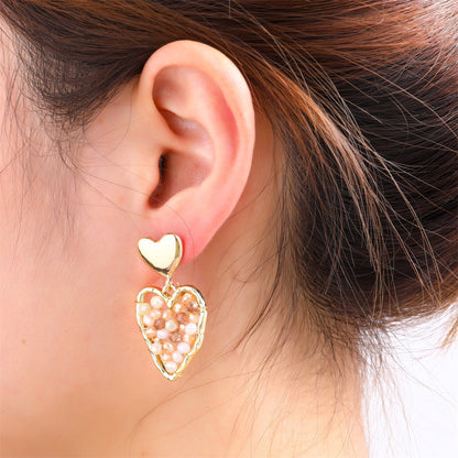 Day&Eve Full Heart Dangle - Taupe