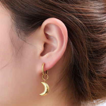 Day&Eve Triple Bead Hoop - gold CR