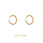 Day&Eve - Dented Hollow Hoop - 40mm
