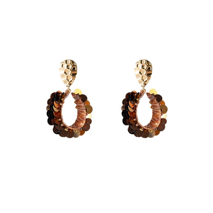 Day&Eve Sequin Dangle - Brown
