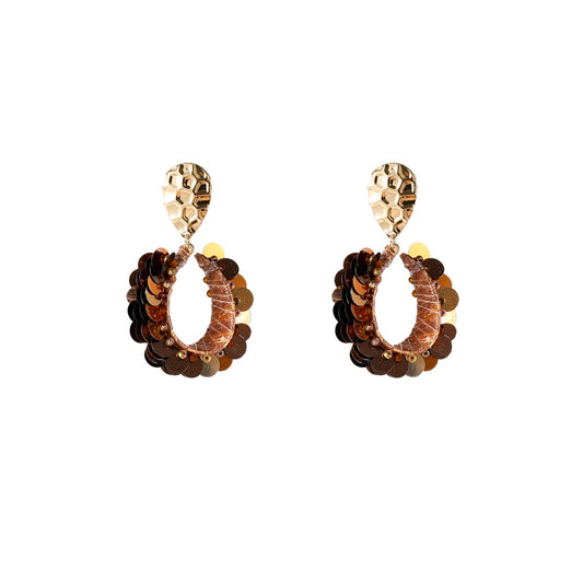 Day&Eve Sequin Dangle - Brown